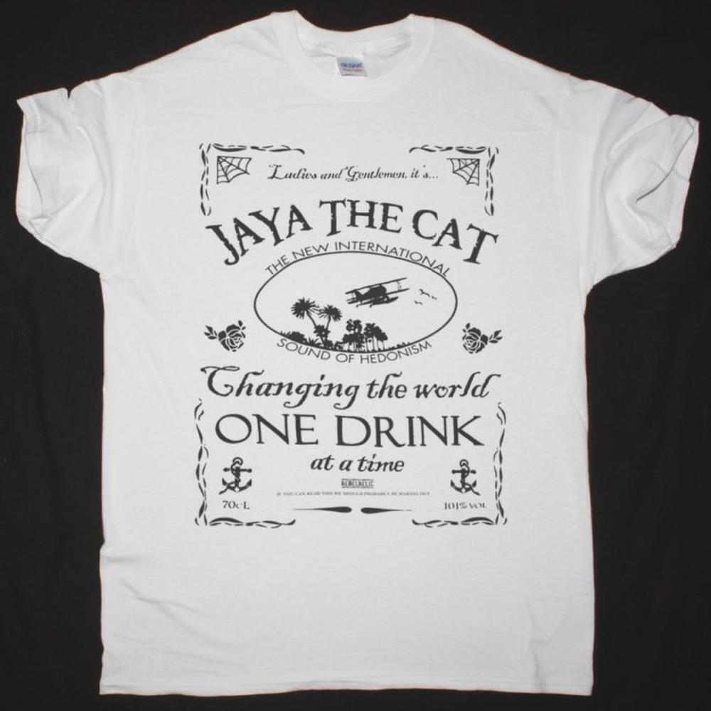 Jaya The Cat One Drink Retro Ska Band New White Fan T-Shirt